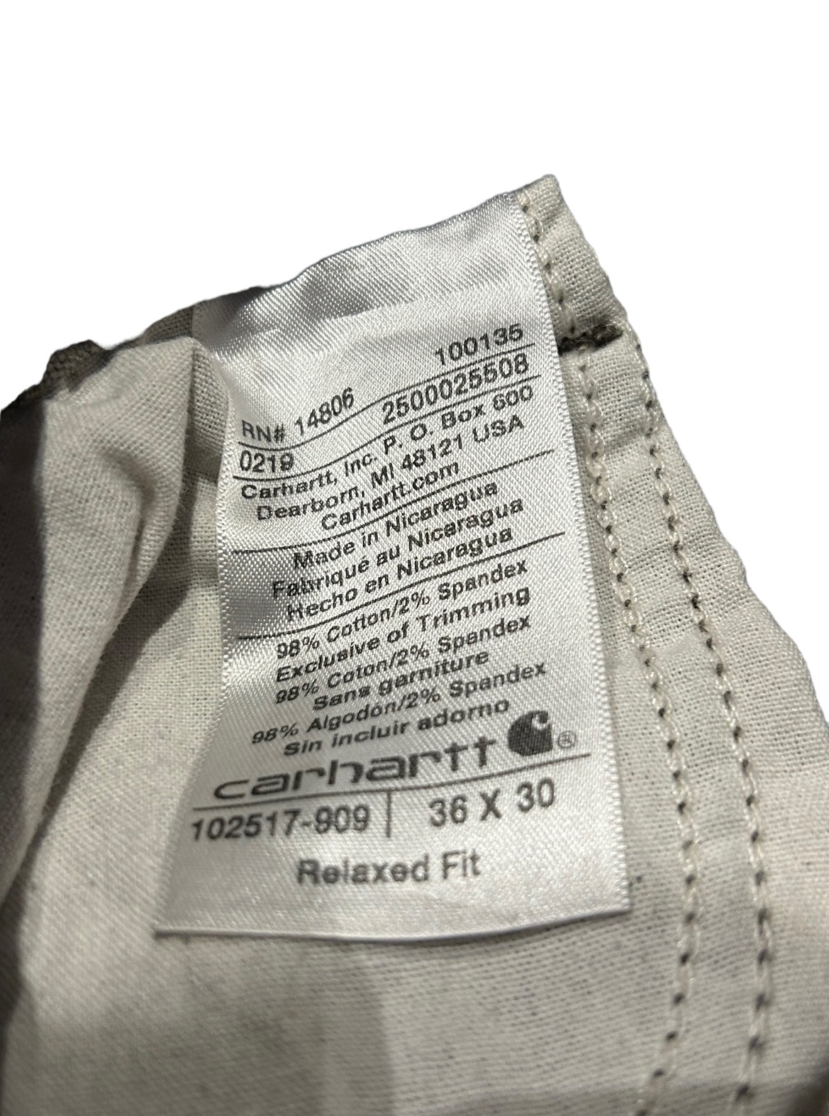 Vintage Carhartt Workwear Carpenter Pants Relaxed Fit W36 L30