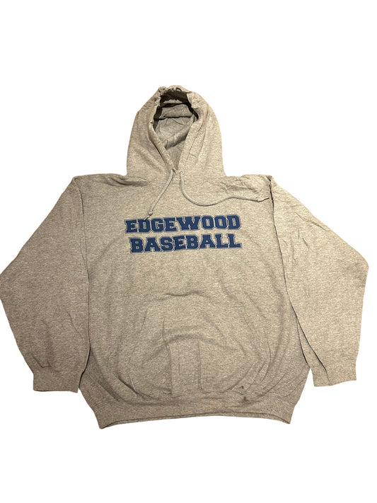 Vintage Grey Edgewood Baseball Hoodie XL