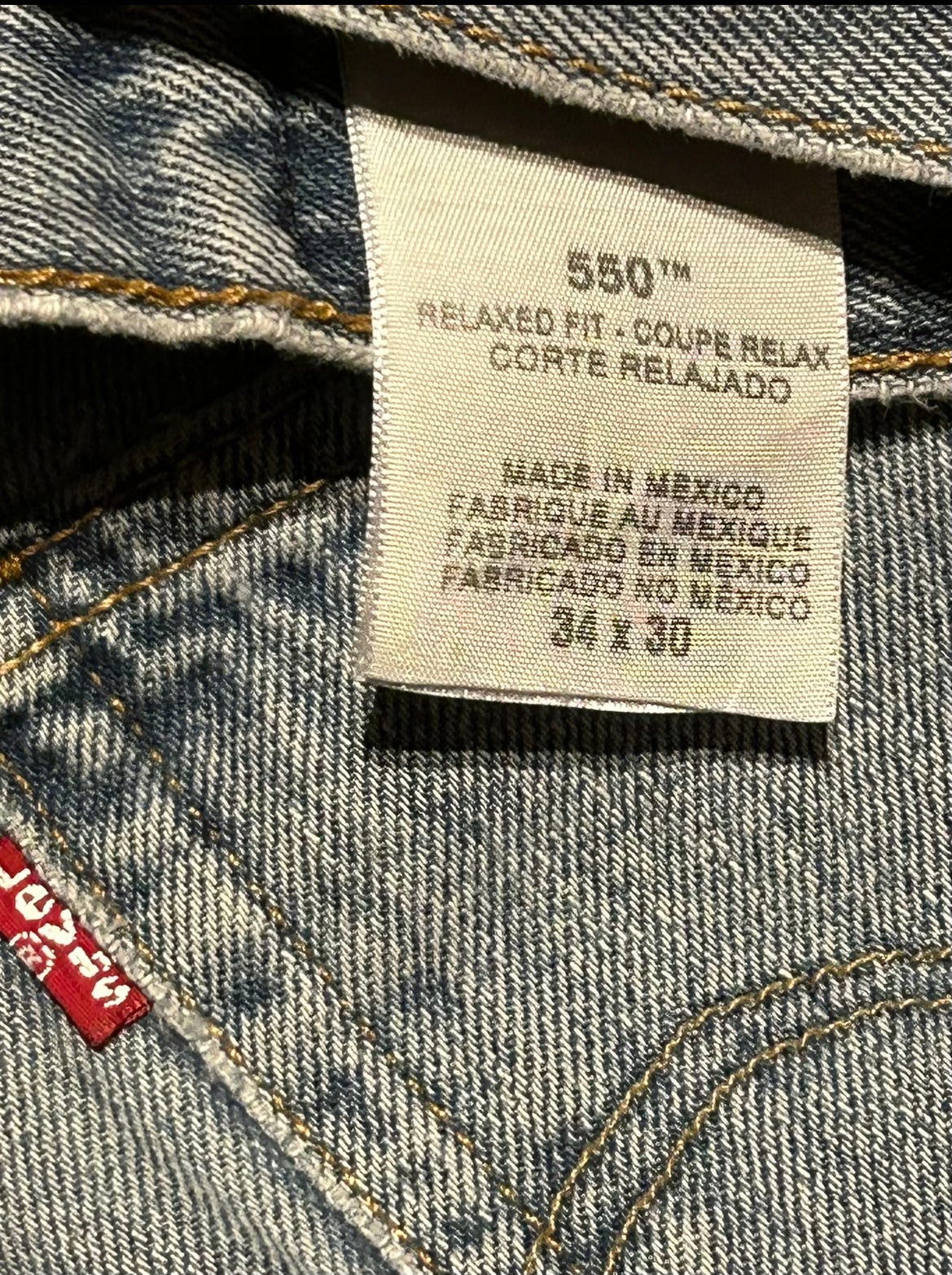 Vintage Levis 550s Relaxed W34 L30